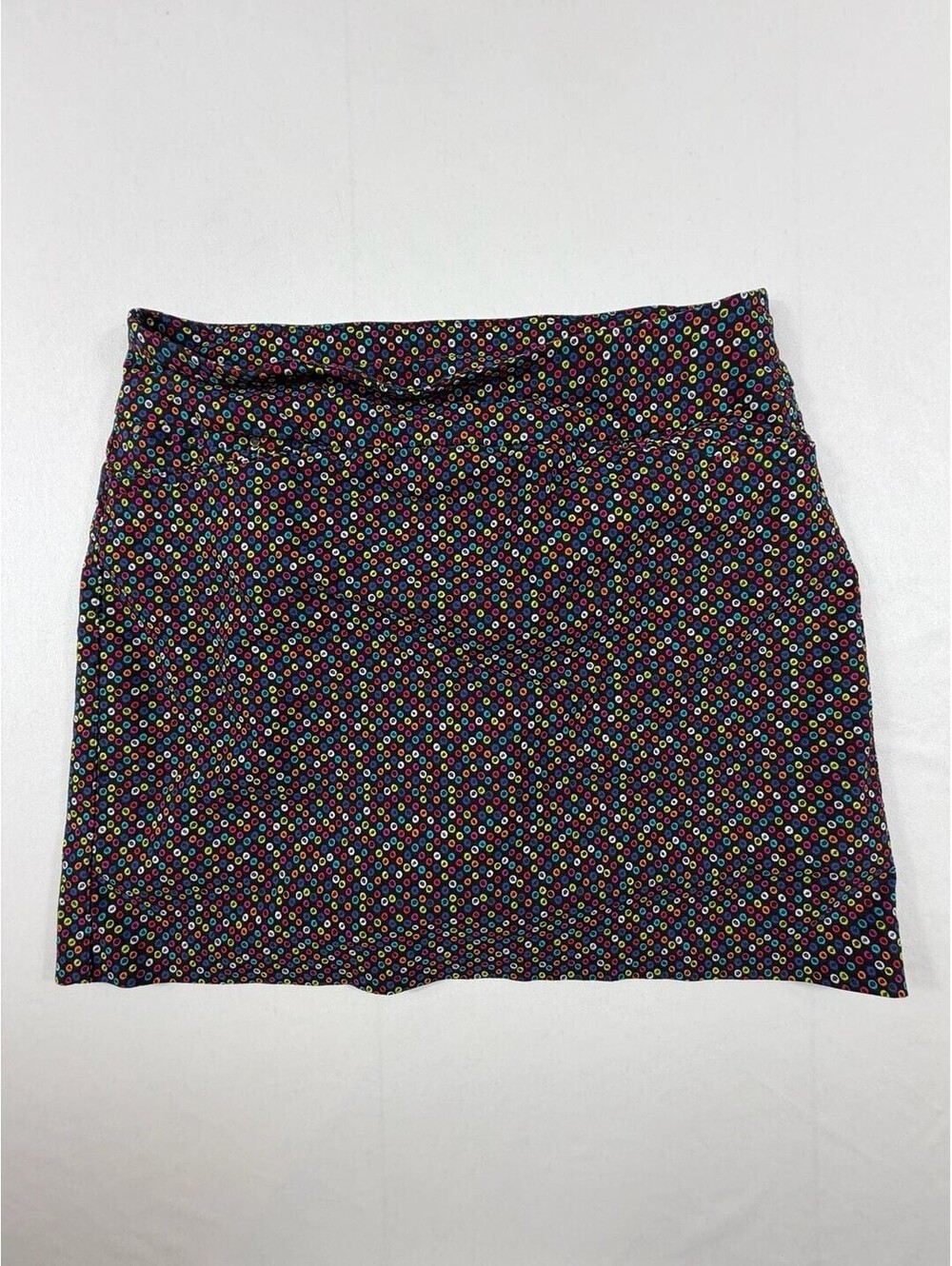 Attyre New York Multicolor Polka Dot Pattern Mini Skirt Size 10